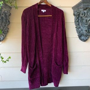 Deep Purple Cardigan
